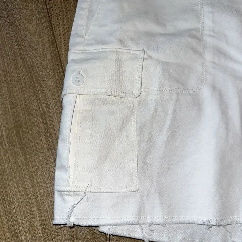 Loft Women's Size 12‎ Cargo Shorts Cut Off Mid Rise 4